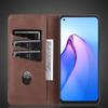 Deluxe Magnetic Adsorption Leather Fitted Case for OPPO Reno 8 5G / Reno8 5G 6.4" Flip Cover Protective Case Capa Fundas Coque