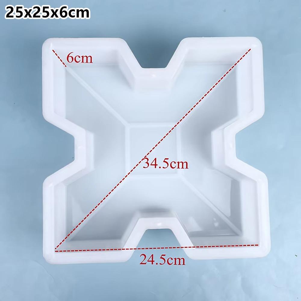 1Pcs 25x6cm Stepping Stone Paver Plastic Concrete Path Maker Mold For Lawn Patio Yard Garden