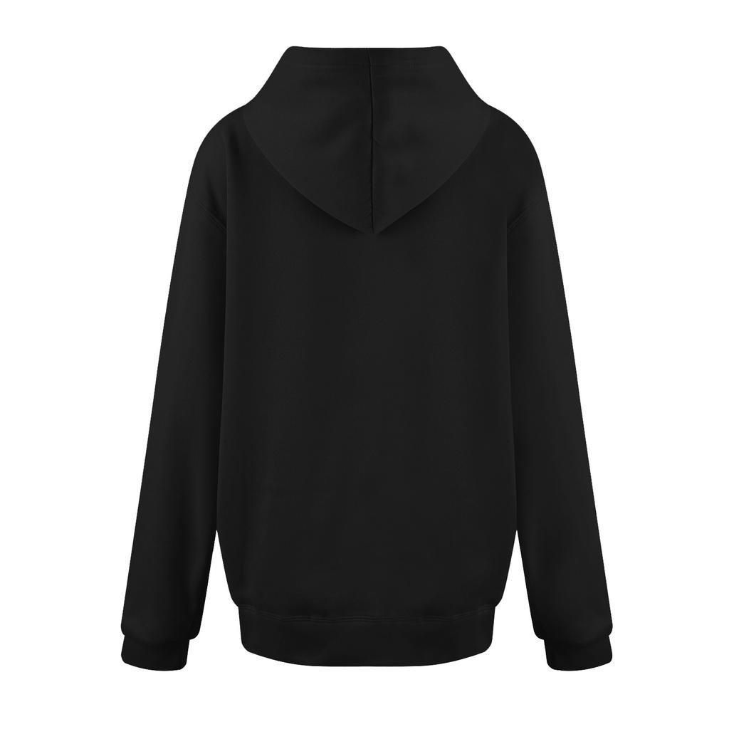 Women's Fashion Casual Sweatshirt Solid Color Hooded Pullover Sweatshirt With Pocket