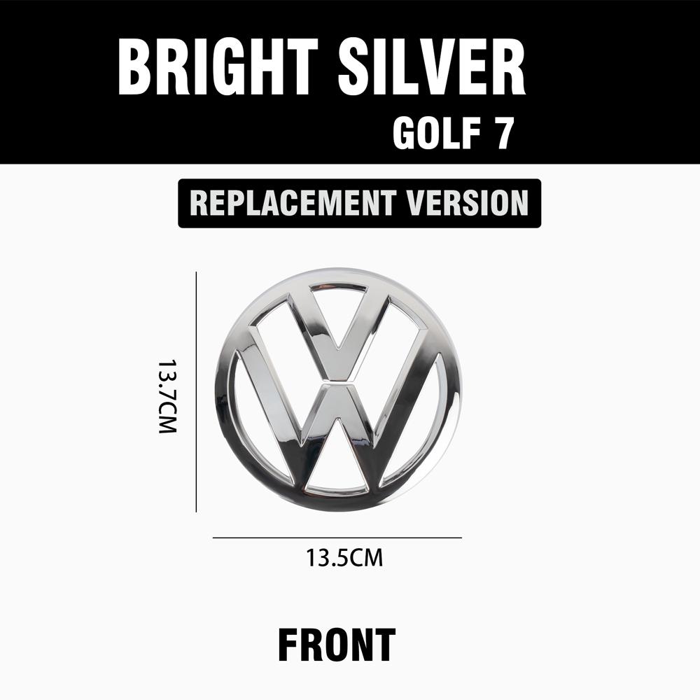 For VW 1/2Pcs Car Front Bonnet Grill Rear Trunk Emblem Logo Cover Replacement Badge For Volkswagen VW Golf 7 MK 7 2014 2015 20