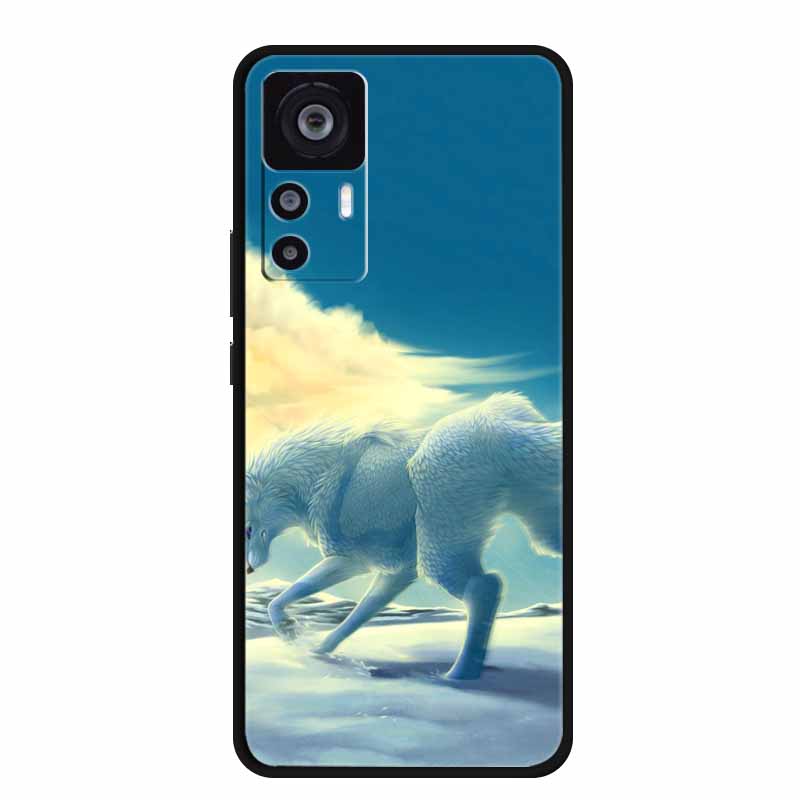 Для Xiaomi 12T Pro 6.67" Чехол Модный Мягкий Силиконовый Задняя Крышка С Рисунком Для Xiaomi Mi 12T Чехол Для Телефона Защитный Черный Корпус Coques