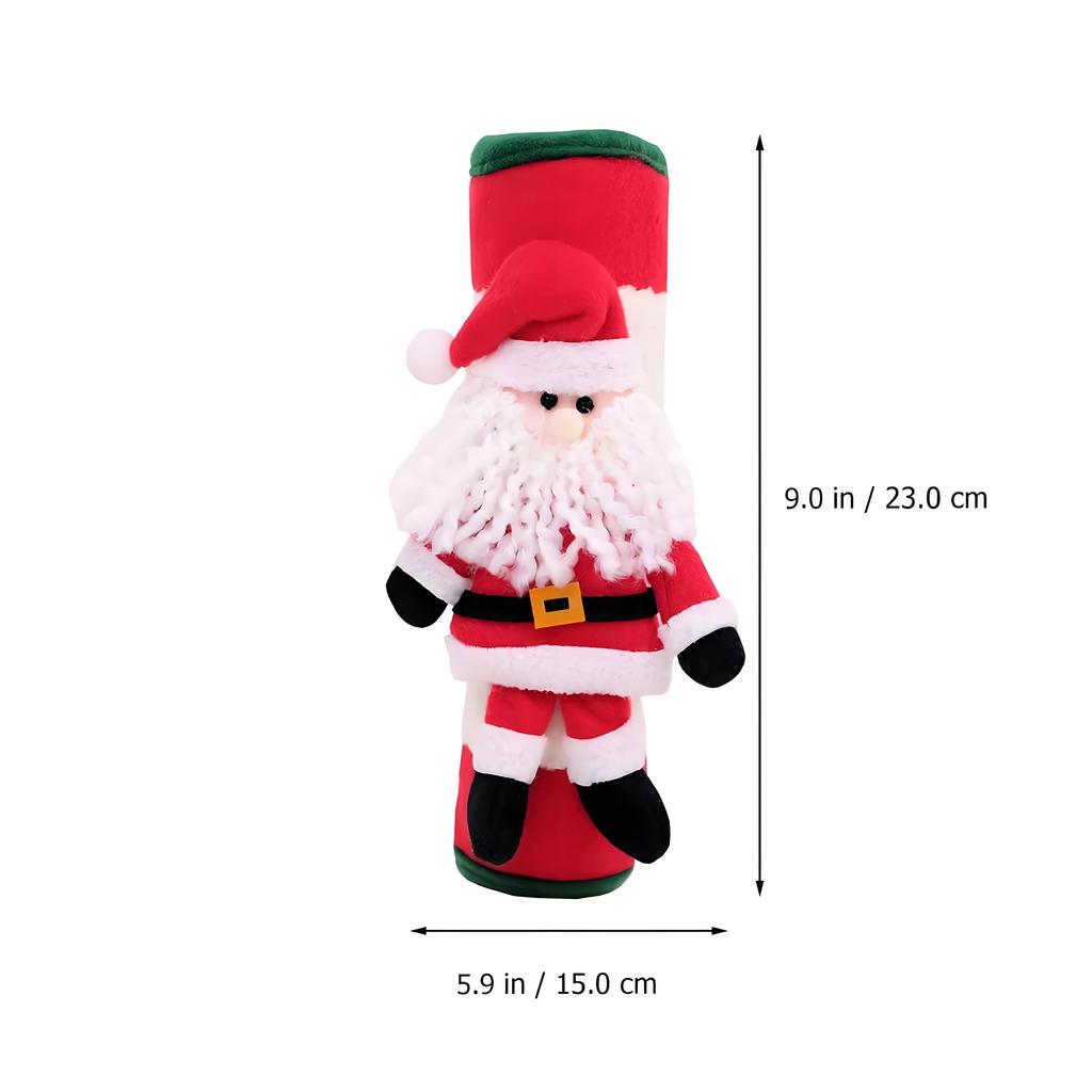 2-Pack Festive Refrigerator Handle Covers | Holiday Kitchen Appliance Decor | Easy-Install Christmas Fridge Accessories