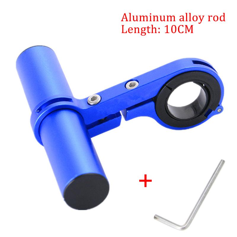 Bicycle Handlebar Bracket Extended Bike Headlight Mount Bar Computer Holder Lantern Lamp Support Rack Alloy Fiber Stand