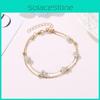 Ankle Simple Bracelet Women Overgild Color Anklet Foot Jewellery Chain Stone