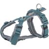 Harnais Pour Chien - TRIXIE - Premium Trekking - Bleu pétrole/Gris Graphite - 44-53 Cm - Confort Optimal