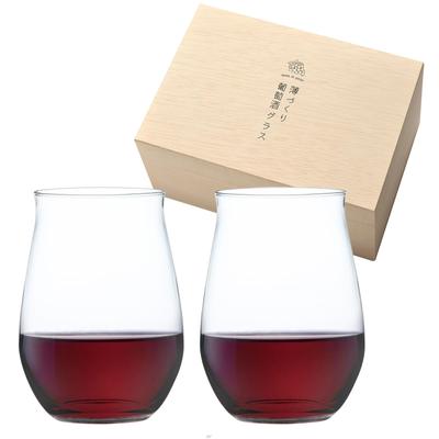 Набор тонких бокалов для вина Toyo Sasaki Glass 415 мл Сделано в Японии Можно мыть в посудомоечной машине Небьющийся Бокал для вина Стекло Красное вино Белое вино Тонкий Подарок Презент