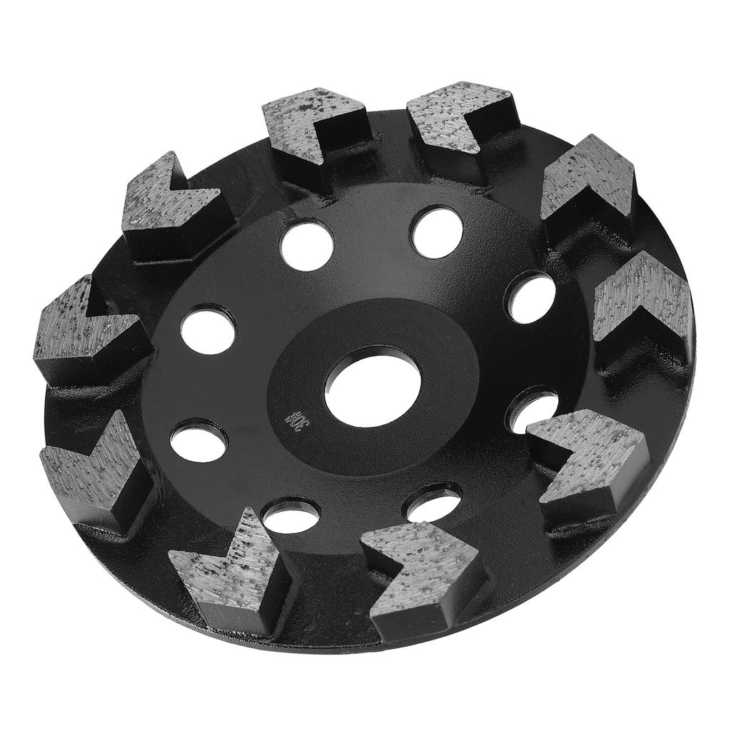 Алмазный шлифовальный круг чашка 10 зубьев черный 150 мм 30# сетка для шлифования бетона камня цемента