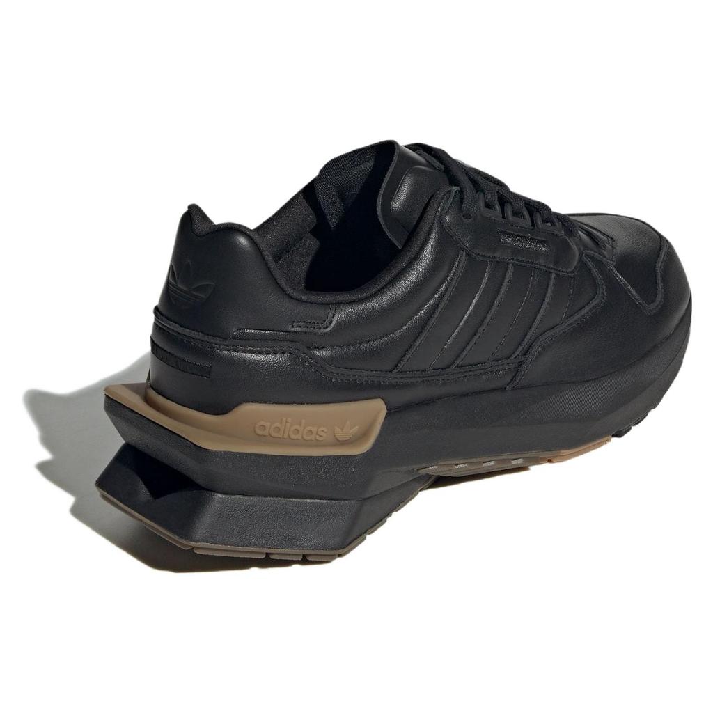 Adidas Originals Treziod Leather PT Shoes Classic Comfortable Slip Resistant Durable Low Top Lifestyle Casual Shoes Unisex Shoes Black IF2868