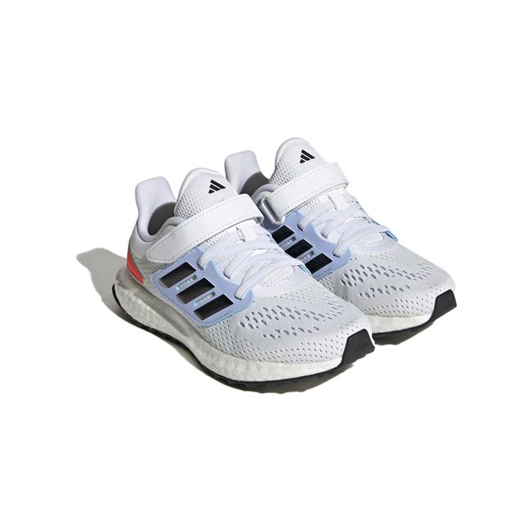 Adidas Pureboost 22 Fabric Comfortable Sports Durable Low-Top Kids Running Shoes Kids Running Shoes White Blue GZ2601