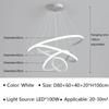 Современный светодиодный подвесной светильник для гостиной, столовой, спальни, люстры, кольца, круглый потолочный подвесной светильник, декоративное осветительное приспособление