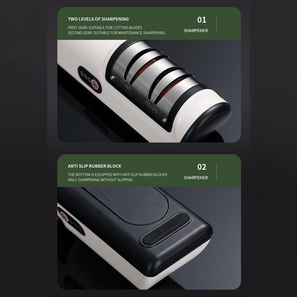 Электрическая точилка для быстрой заточки кухонных ножей, полностью автоматическая и удобная электрическая точилка для домашнего использования
