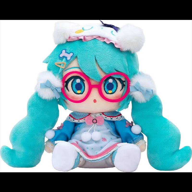 Authentic Bilibili Spot Hatsune Miku Miku Doll Fufu Plush Doll White Spotless Cherry Blossom Sky Cute Plush Toy Collection Gifts