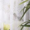 MODESTA - Ready-made jacquard curtain with a straight hem - 400x160 cm - white