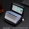 Genuine Leather Anti-Theft Multi-Card Holder - Ultra-Thin, Large Capacity for Men's and Women's Cards