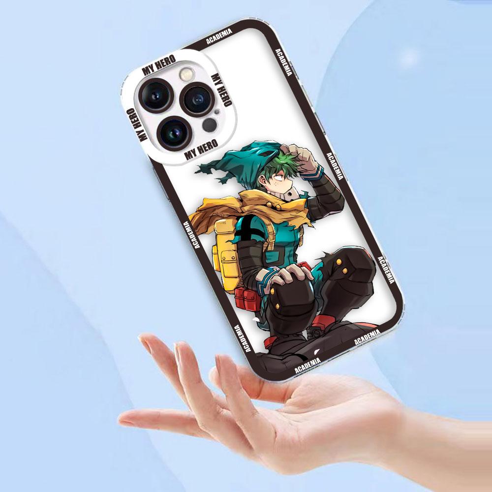 My Hero A-Academia Izuku Clear Phone Case For Samsung A73 A72 A71 A57 A56 A55 A54 A53 A52 A51 A36 A35 A33 A32 A26 A23 A22 Case