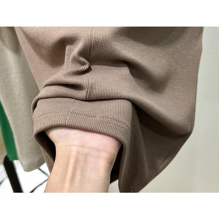 Модная футболка с V-образным вырезом, с короткими рукавами, женская летняя новинка, облегающий топ с рукавами до локтя