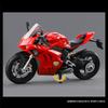 Большой размер 1/9 Ducatis Panigale V4S Сплав Гоночный мотоцикл Симуляция Литой металл Уличный мотоцикл Модель со светом Детский подарок