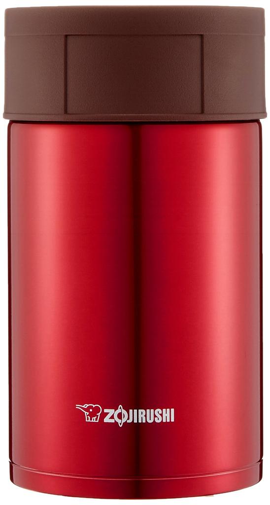 ZOJIRUSHI Stainless Steel Food Jar 550ml Clear Red SW-HC55-RC
