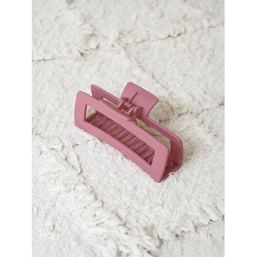 Daiso Large Square Clip розовый