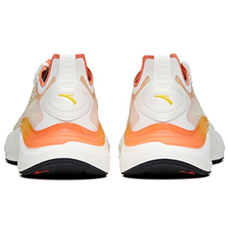 Anta Speed Shock Absorption Non-Slip Durable Low-Top Running Shoes Men Sneakers White Orange 912125536-2