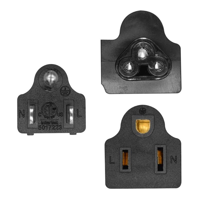 Short Y Splitter Power Cable NEMA 5 15P to 5 15R and C5 30CM/60CM Replacement Cord for Electronics