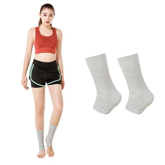 1/2Pairs Bamboo Foot Sleeves Ankle Brace Compression Socks Foot Pain Relief Pressure Relief Lightweight Foot Muffs Protective Gear