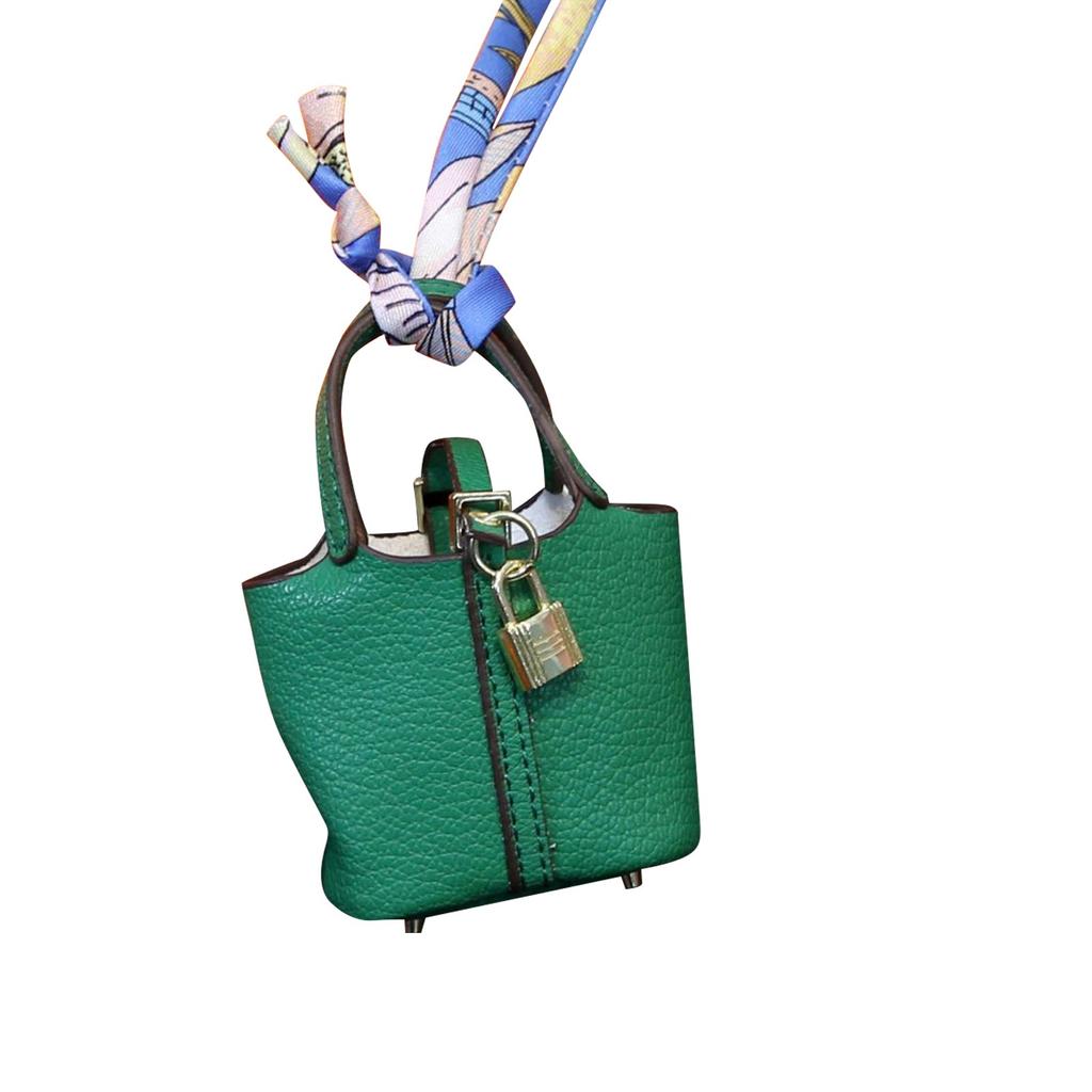 Милая подвеска в виде сумки-корзины, высококачественная кожаная подвеска-брелок для автомобиля, милая креативная подвеска