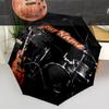 1PC Custom Name Musician's Stage Setup Automatic Folding Umbrella Compact Travel Umbrella for Men & Women, Ideal Gift for Christmas, Birthdays, Hallow