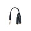 Kiktani TECH Conversion Cable Stereo Phone Female X1Monaural Phone Female X2 Black YPO-03