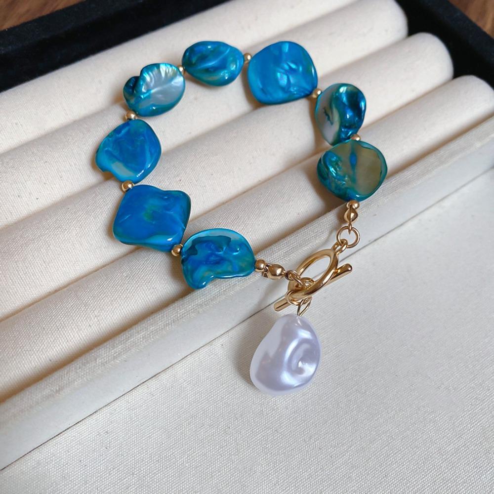 Имитация жемчуга Богемские ракушки бусины браслет украшения натуральные раковины пляжные серьги повседневные