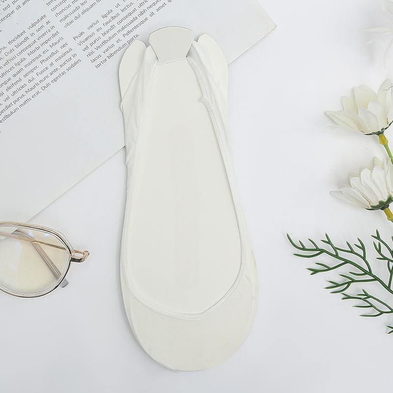 Half Palm Socks Invisible Boat Socks for Women Summer Thin Short Socks Shallow Mouth Silicone Non-slip Socks