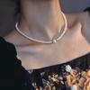 Супер Высокое Качество 100% Натуральный Пресноводный Жемчуг 14K Золотое Покрытие Женская Короткая Цепочка с Бусинами Ожерелье Подарки на День Матери Не Тускнеет