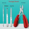 Toe Nail Clippers Correction Thick Nails Ingrown Toenails Nippers Cutters Dead Skin Dirt Remover Pedicure Care Tool