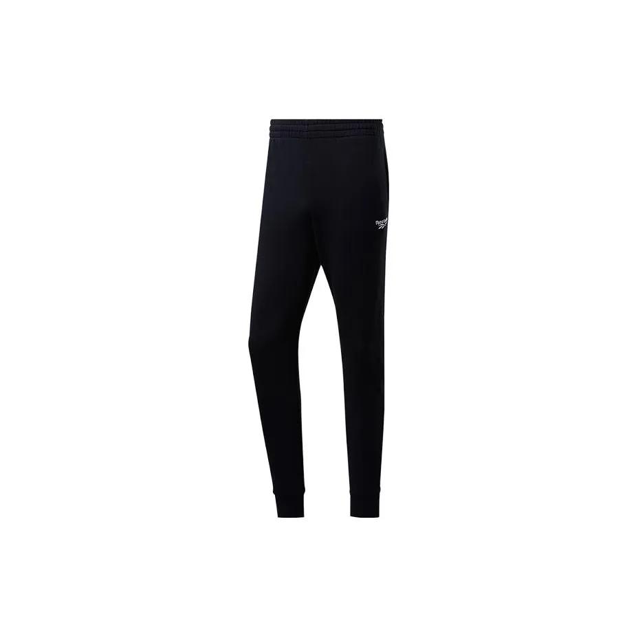Reebok Mid Rise Fitted Knitted Sweatpants Men's Black (Unisex) Knitted Sweatpants FK2671