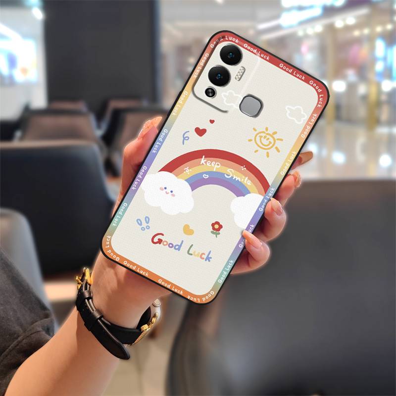 Anti-knock TPU Phone Case For Infinix Hot12 Play/NFC/X6816C Full Wrap Shockproof Cute Cover Waterproof Protective