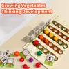 Kids Simulated Farm Fruit Vegetable Plantation Toys Montessori Grow Fruits Vegetables Sorting Math Counting Games Farm Game Gift