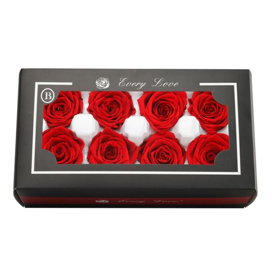 8 шт., вечные цветы розы, яркие цвета, естественный вид, вечное цветение, консервированный цветок ручной работы, украшение в виде розы