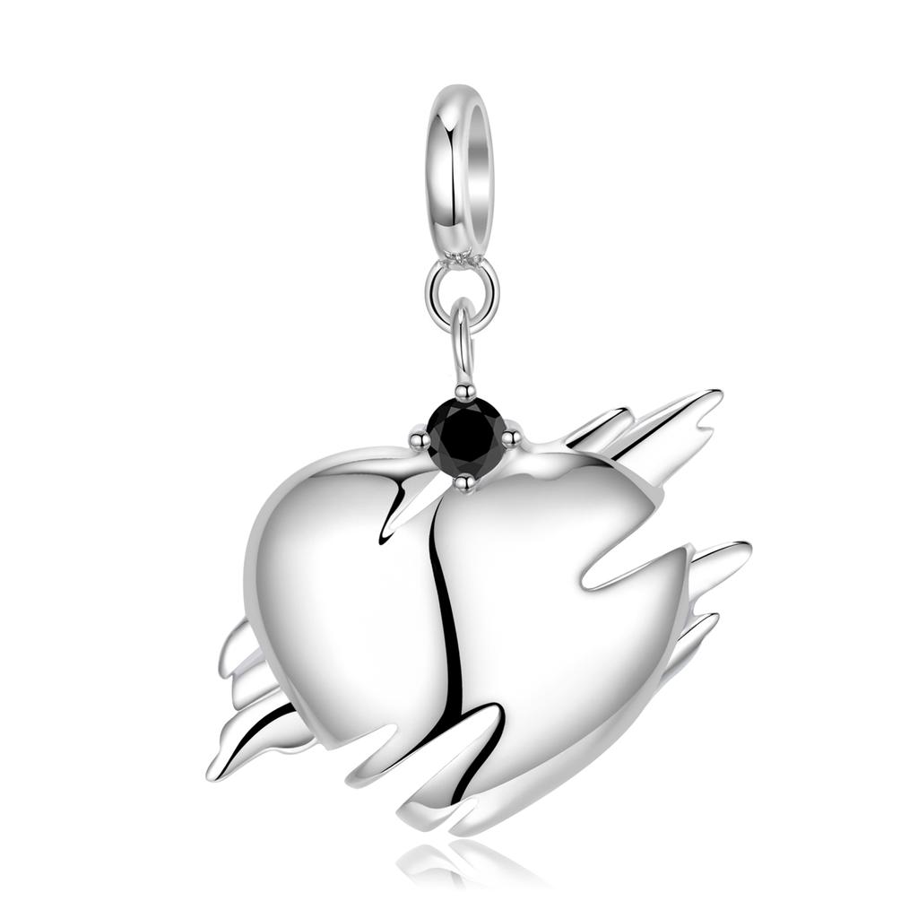 Cute Carrot Bunny Pendant Original 925 Sterling Silver Flower Skull Turtle Animal Heart Shape Pendant Necklaces Jewelry Making for Women Fashion