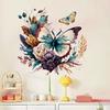 Большая ручная роспись бабочка цветок наклейка на окно для домашнего декора и витрины магазина