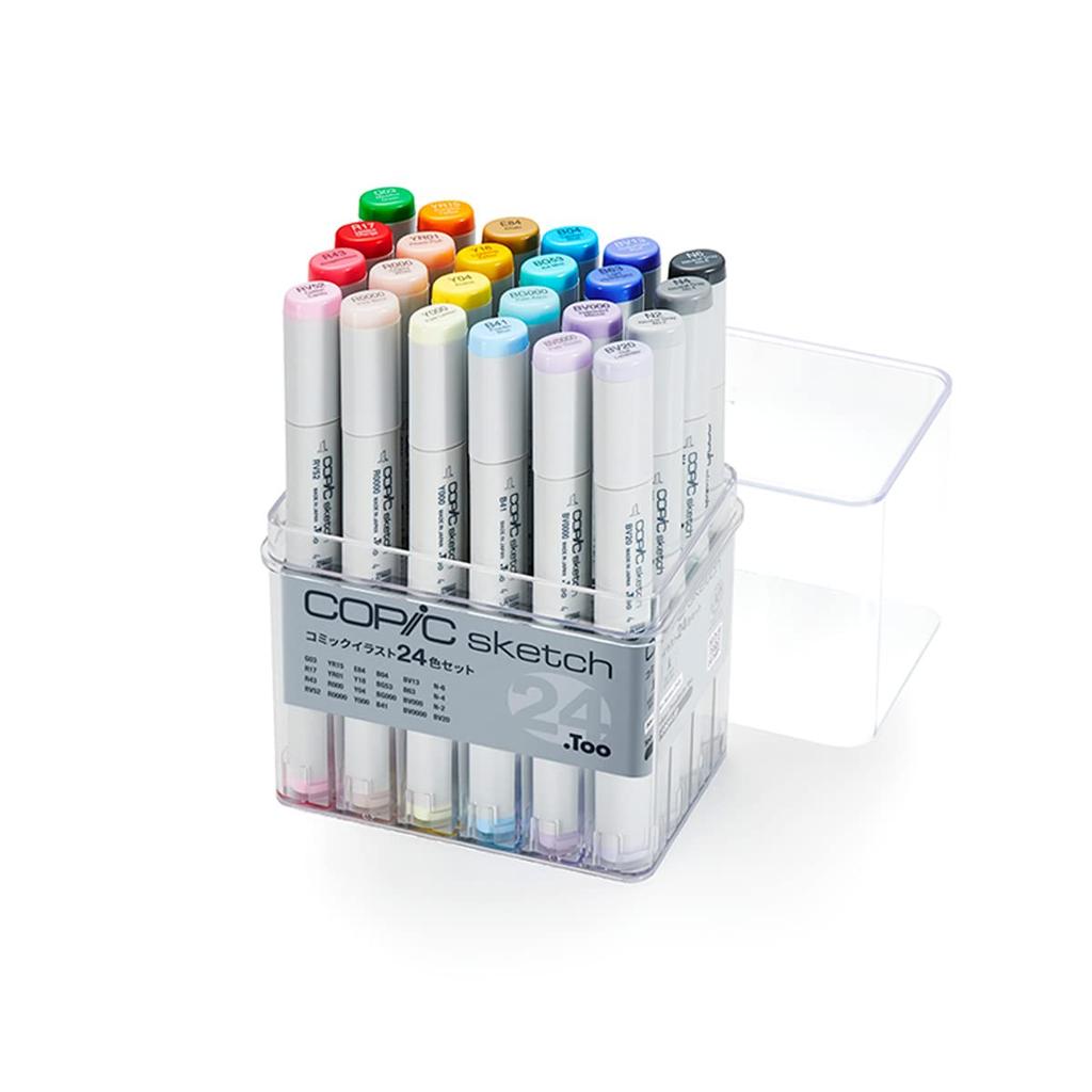 Too Copic Sketch Comic Illustration Set Illustration Markers Marker Pens 24-Color