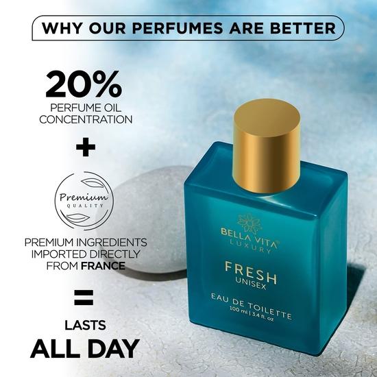 Bella Vita Роскошный свежий унисекс-духи EDT и Rose EDP, набор из 2 премиальных стойких ароматов для мужчин и женщин, по 100 мл каждый