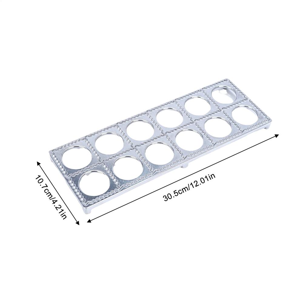 Алюминиевый сплав Тортеллини Maker Pasta Form Мясные пельмени Форма 12/37 отверстий Пельмени Тесто Пресс-ножницы Инструменты для домашней кухни