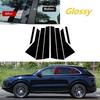 8Pcs Car Exterior Pillar Posts Door Window Trim Cover Stickers For Porsche Cayenne 9YA/9YB Chassis E3 2018-2023 Accessories