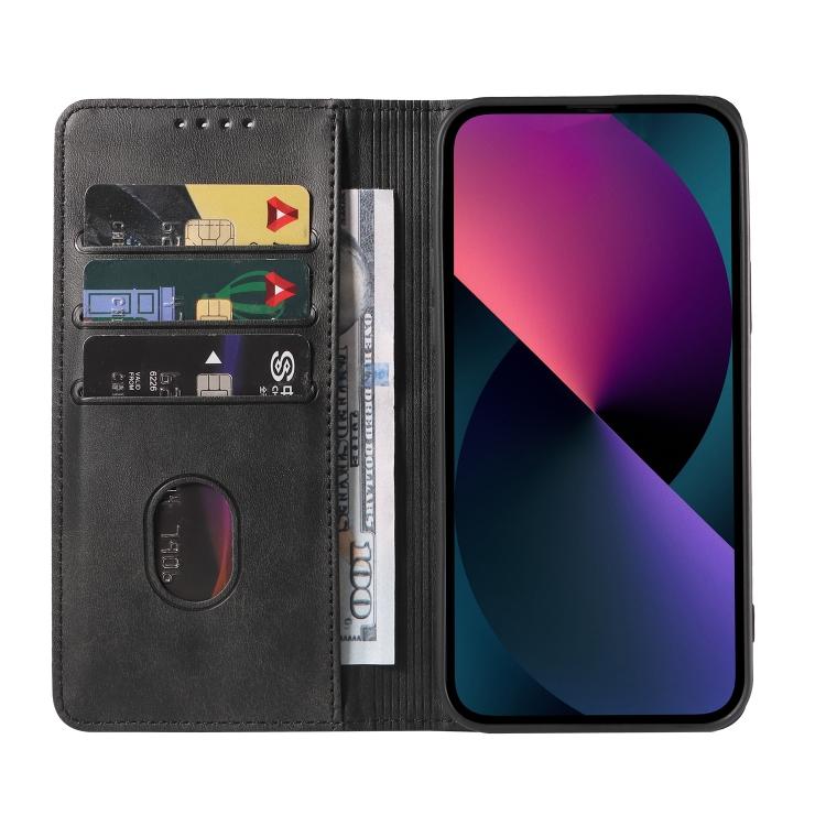 Для Samsung Galaxy A33 5G Магнитный флип-чехол из кожи с текстурой теленка