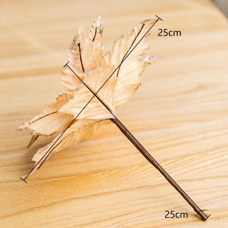 1 шт. ткань золото 25 см веселый рождественский цветок рождественская елка декор рождественский цветок украшение для дома блестки ручная работа имитация серебра