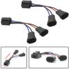 2Pcs H9/H11 To H4  Hi/Lo  Beam Headlight Splitter Harness Adapter H4 Wiring Harness Dual Beam Headlights