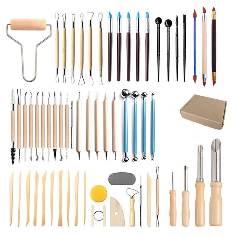 Набор из пяти инструментов для лепки из глины для скульптуры DIY