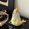 Керамические поделки Абстрактная скульптура женщины Русалка Обнаженная Декоративные фигурки Ручная работа Украшения Аксессуары для украшения дома
