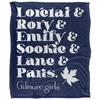 Gilmore Girls Soft Touch Names Supersoft Blanket