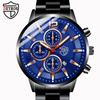 New Men's Fashion Large Dial Watch Calendar Watch Casual Watch Men's Stainless Steel Watch Quartz Watch
